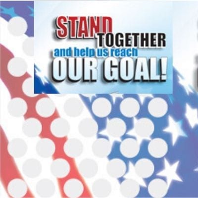 Patriotic scratch card